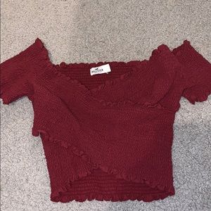 Hollister Off The Shoulder Wrap Top